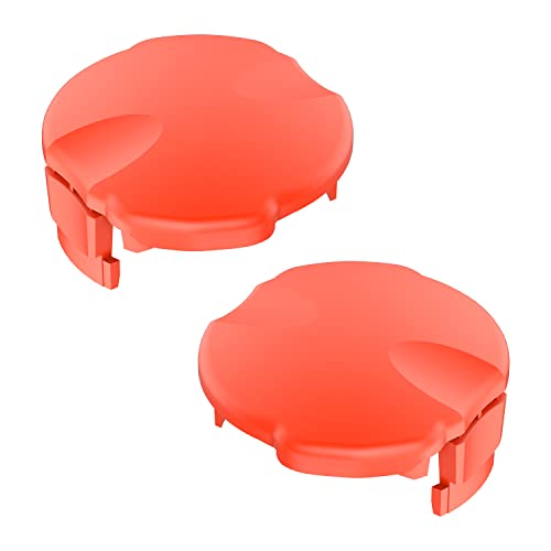 Contenuto della confezione: 2 tappi per bobina, questo cappuccio per trimmer è un ottimo accessorio per trimmer e parti in ABS, può essere compatibile con molti modelli di trimmer Flymo.
