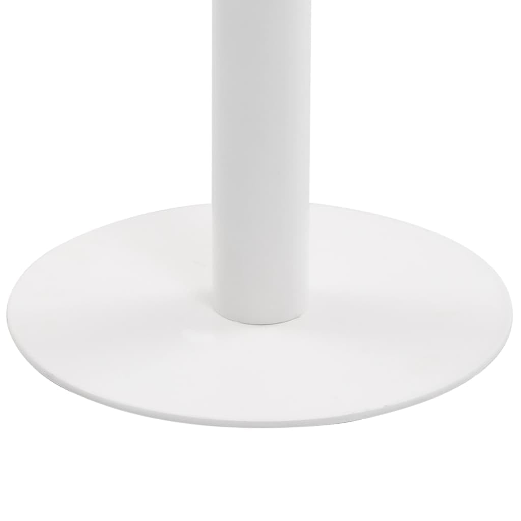 Tavolo da bistrot marrone chiaro, 50 x 50 cm, pannello MDF con venature in legno, struttura in acciaio, per 2 persone, ideale per ristorante, caffetteria, bar, appartamento, design moderno