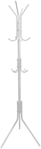 White Coat Hanging Stand for Bedroom Clothes Hanger - 172cm