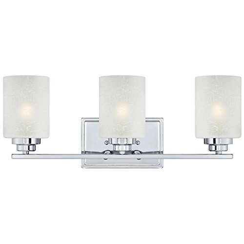 Westinghouse 63438B Hansen 3 Light Indoor, Chrome Wall Fixture