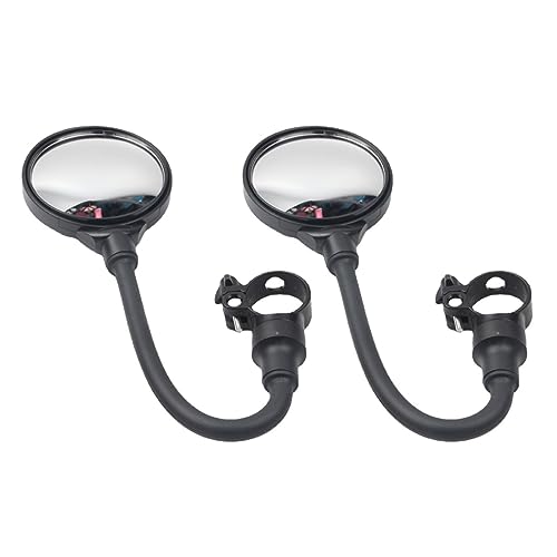 Yardwe 3 Juegos Espejo De Bicicleta Retrovisor Motoazadas Bicicletas Elétricas Motopico E-bike Espejo Del Manillar Espejo Redondo Espejo Universal Abdominales Black 2 Piezas * 3