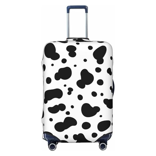 Image of OJJK OJJK Elastic Tightly Fitted Suitcase Protective Cover to Avoid Scratches Wear-resistant Breathable and Waterproof Disassembly Convenient for Travel Business Trips (Cow pattern, X L(29-32in))
