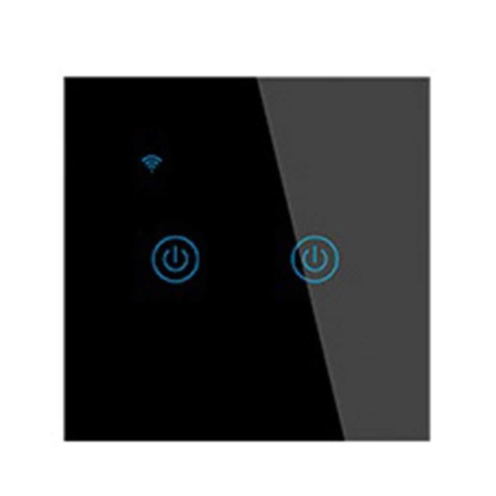 Interruptor táctil para panel de iluminación, WiFi Touch Switch 220-240V 2/3/4 Ruta APP Conexión de sincronización remota Protección contra fallas energía