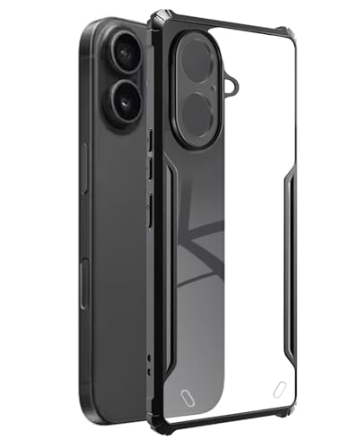 Image of SPAZY CASE iPhone 17 Back Cover | Transparent Crystal Clear Hard PC Back Case with TPU Bumper, Drop Protection Case Cover for iPhone 17