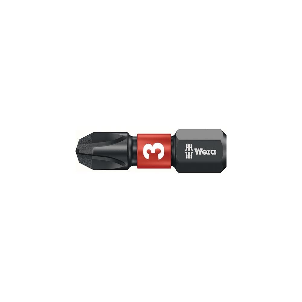 Bit krzyżakowy Impaktor PH 3 x 25 mm, 1/4" z powłoką diamentową - 10 szt., Wera