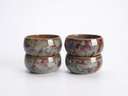 Image of Freakway Artisan Crystalline Glaze Ceramic Bowls (Set of 4)