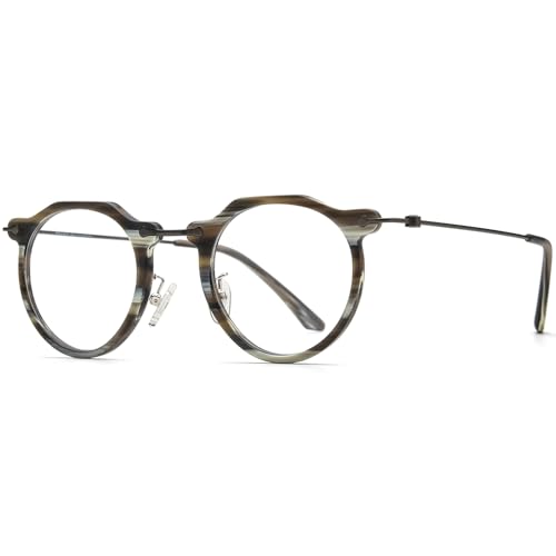 Image of FONEX Acetate Titanium Glasses Frame Men 2024 New Square Eyeglasses Spectacles Eyewear F85843