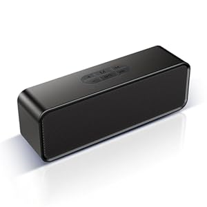 STFMHEZ Bluetooth Speaker, Portable Wireless Speakers Bluetooth 5.0 Speaker with 3D Stereo HiFi Bass, 1200mAh Battery, 12 Hour Playtime, Support Bluetooth/U-Disk/AUX Audio/TF Card