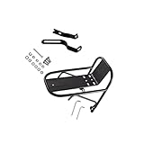 [Aleación de aluminio de resistencia]: Fabricado con aleación de aluminio de primera calidad, este portabicicletas es robusto y estable, con una gran capacidad de carga, ideal para ciclismo de larga distancia y para trabajos pesados.[Diseño multifuncional]: Compatible con frenos V-Brake y frenos de disco, compatible con horquillas de bicicleta de montaña de varios tipos.[Gran capacidad]: Amplio espacio de carga para mochilas, bolsas de la compra, equipo de camping, etc. (no