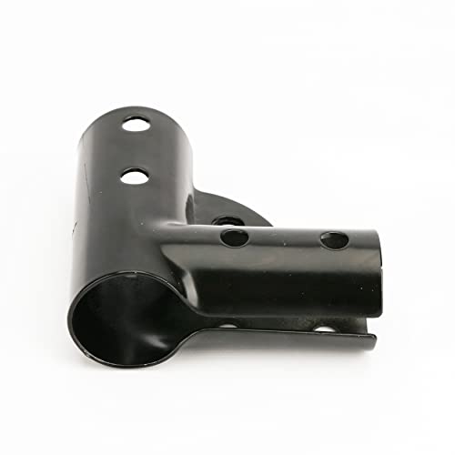 Plum Fittings 1 3/8" X 1 3/8" Black Chain Link Fence Top Gate Corner | Pressed Steel Top Gate Corner | Top Gate Elbow | Pack Of 4 #TOP5