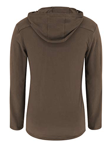 Yuccalley Men's Fashion Hoodies Long Sleeve T-Shirt Hooded Sweatshirts Casual Pullover #TOP4