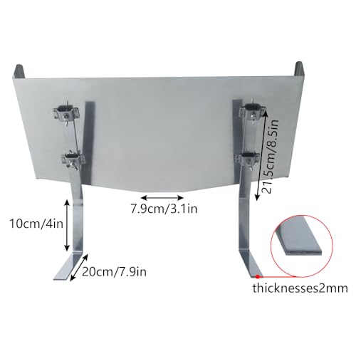 Honeycomb Frame Display Stand, Stainless Steel Honey Uncapping Holder Frame Holder Beekeeping Honeycomb Holder Stand for Beekeeping Restaurants Bakeries Honey Exchange Club, Silver