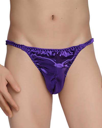 Satini Men's Underwear Satin Tanga Bikini Briefs Panties3