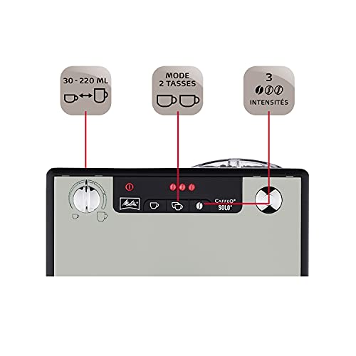 Melitta Caffeo Solo E950-877, Cafetera Superautomática con Molinillo, 15 Bares, Café en Grano para Espresso, Limpieza… - Imagen 8