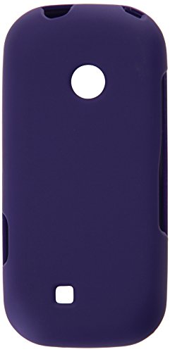 HR Wireless Rubberized Cover Case for LG Cosmos 3 - Retail Packaging - Purple