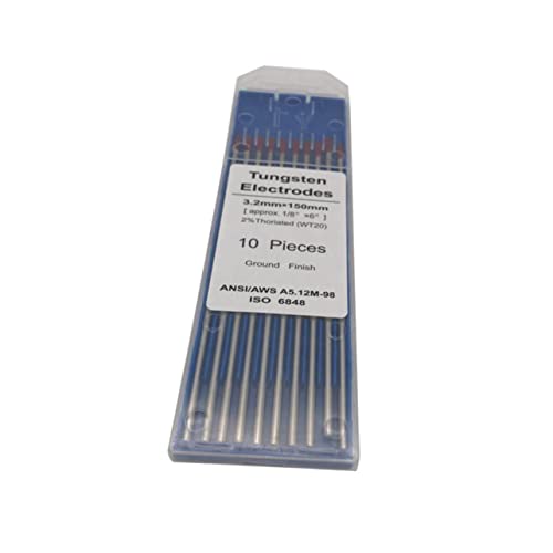 DECOMELODY 1 Paquete Electrodo De Tungsteno Toriado Soldadura Fuerza Equipo Cable Maquina De Soldar Cubo De Tungsteno Vara Rebaba Perforar Arco Aluminio Amoladora Soldador Silver