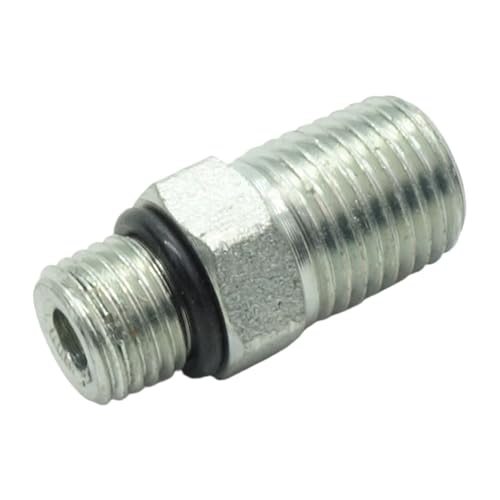 Image of 1 Piece 1 /4 inch Male ORB O-Ring Boss x 1 /4 inch Male Pipe Adapter Steel Hydraulic Fitting