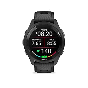 Garmin Forerunner 265 Running Smartwatch, Colorful AMOLED Display, Training Metrics and Recovery Insights, Black and Powder Gray (Renewed) — photo 2 of 6