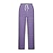 Womens Ribbed Wide Leg Lounge Pants High Waist Sweatpants Drawstring Athletic Joggers Loose Fashion Trousers