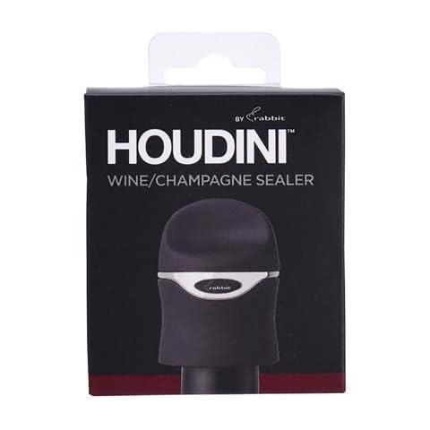 Houdini Stainless Black Champagne Wine Sealer, 1 EA Cover
