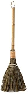 Handmade Straw Horsetail Broom, Handmade Witch Corn Broom Outdoor Yard Brush Heavy Duty Durable Dusting Brush Cleaning Tools Stable Yard Garden Warehouse