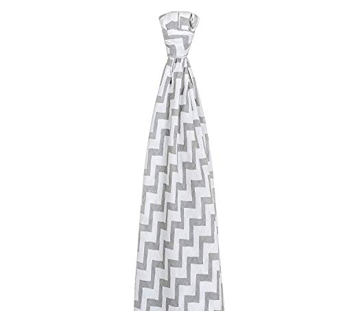 Image of Swaddle Wrap for New Born - Organic Muslin Cloths - Swaddle Baby Blankets Super Soft Wrapping Swaddles[Pack of 3, Zigzag Grey, Polka Grey, Monkey]
