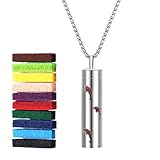 Diseño ingenioso: con un diseño de colgante único, esta moderna pieza de joyería también funciona como un hermoso difusor de fragancia, lo que le permite disfrutar de la aromaterapia en cualquier momento y en cualquier lugar.