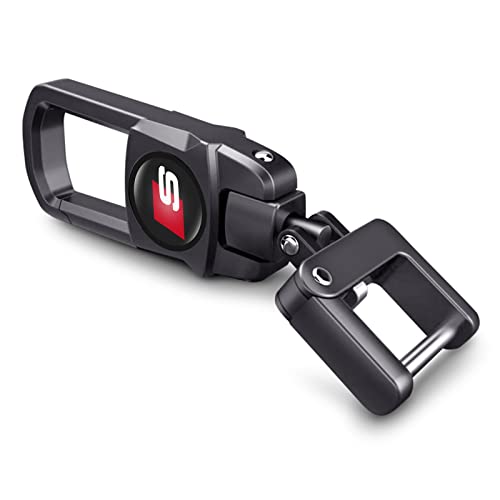 Porte-clés en métal, Porte clef voiture pour Audi S Line S1 S2 S3 S4 S5 S6 S7 S8 SQ2 SQ5 SQ7 SQ8, Porte-clés pour homme et femme, Voiture Accessoires, Noir
