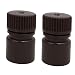 New Lon0167 5ml 13mm Featured Diameter HDPE Plastic reliable efficacy Round Wide Mouth Laboratory Bottle Brown 2pcs(id:03e d5 24 4f5)
