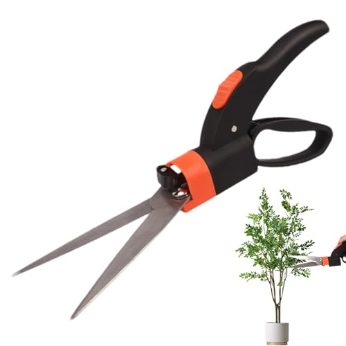 Joberio Ciseaux d'élagage pour fleurs, sécateur de jardinage - Ciseaux d'élagage ergonomiques rotatifs,Outils de jardinage réutilisables en plein air, sécateurs à main portables pour cour, pelouse et