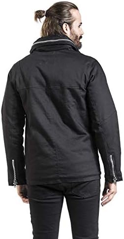 Kingston Jacket Men Winter Jacket Black L, 100% Cotton, mit Daumenlöchern