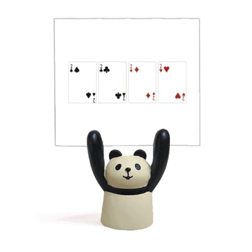 Support mémo cœur panda pince note photo et porte-carte