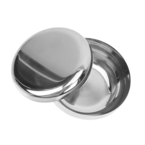 MUCKLILY Korean Style Stainless Steel Rice Bowl with Lid Multi Functional Serving Dish for Snacks Cereal and Noodles Kitchen Essential for Home and Restaurants