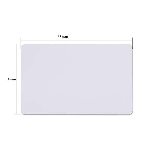 KurDunly RFID-Karte, intelligent, 13,56 MHz, lesbar, wiederbeschreibbar, UID, wechselbar, PVC-Material, 1K IC Card Clone Block 0 Sektor 0 weiß (Pack of 100)