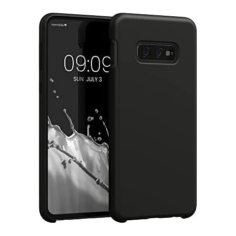 kwmobile Carcasa Compatible con Samsung Galaxy S10e Funda TPU y Silicona Negro Mate Cover