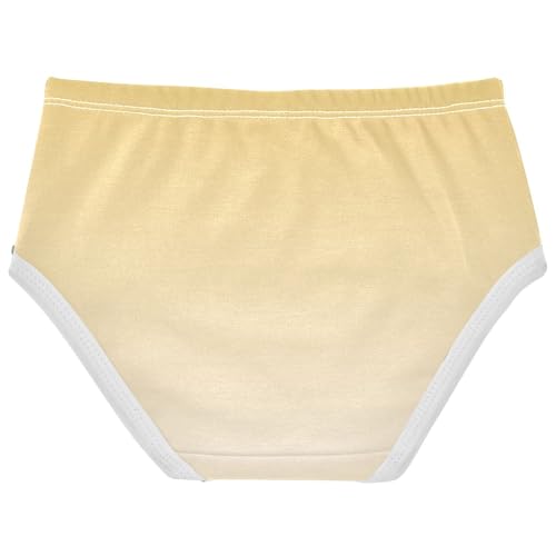 Joisal Gradient Yellow Ombre Girls Underwear Toddlers 2t Cotton Girl Panties Cute Fun Briefs Girls Undies2