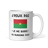 MugSmile Mug Burkina Faso je peux pas je me barre au Burkina Faso tasse Burkina Faso...