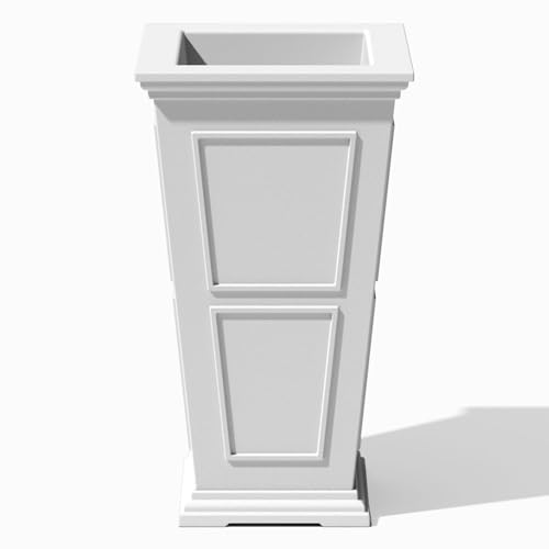 Image of Veradek Brixton Series Planter - Tall Outdoor Planter with Shelf