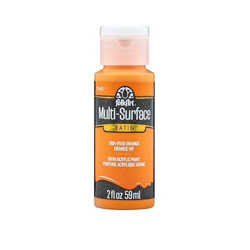 Image of FolkArt Multi-Surface Paint in Assorted Colors (2 oz), 2904, Vivid Orange