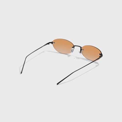 Image of SAM AND MARSHALL DUSK Sunglasses I Rimless I 400UV Protection I Metal Built I Oval Sunglass I Unisex