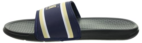 Image of FOCO NCAA Printed Team Logo and Color Stripes Comfortable Slide Sandals