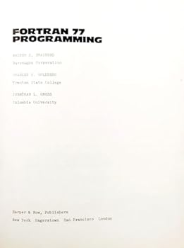 Paperback Fortran 77 Programming Book