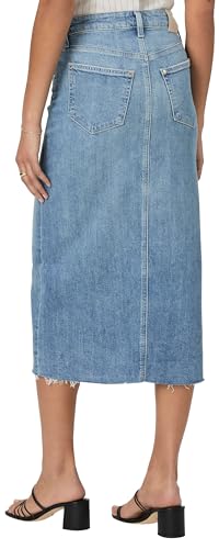 PAIGE Women's Meadow Midi Skirt Front Slit4