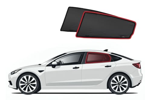 Pare-soleil sur mesure Tesla Model 3 voyage en famille confort thermique vitres arrière