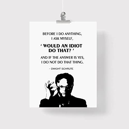 TSDTUO The Office Dwight Schrute Poster - Funny Wall Art Decor for Home, Office, or Dorm - Unframed...