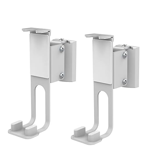 conecto Lautsprecher Wandhalterung, kompatibel mit Sonos® One, Sonos® One SL, Sonos® Play:1, Traglast: 3kg, 2er-Set, weiß