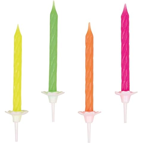 Amscan 551819 10 velas cumpleaños neón Cover