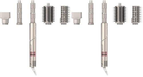 Image of Shark HD430 FlexStyle Air Styling & Drying System,Powerful Hair Dryer Brush & Multi-Styler with Auto-Wrap Curlers,Paddle Brush,Oval-Brush,Concentrator Attachment,Stone,(Pack of 2)