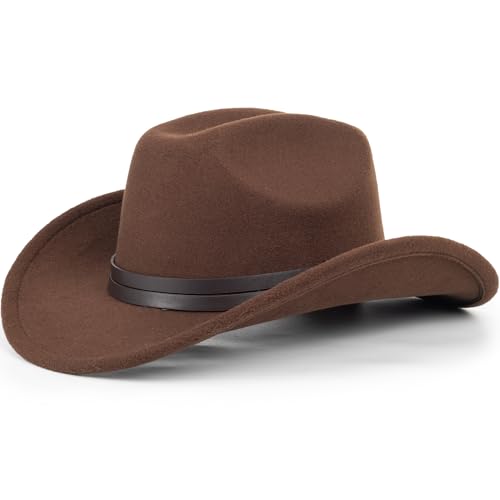Image of Vintage Western Cowboy Hat for Men Outback Cowgirl Hat M /L