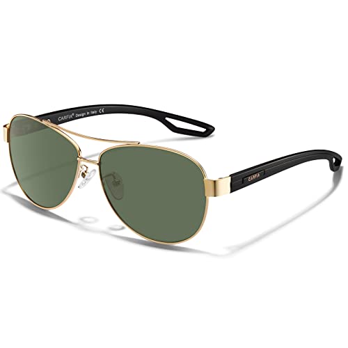 CARFIA Aviator Polarized Sunglasses for Women UV400 Protection CA3210